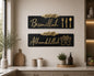 Start with Bismillah, End with Alhamdulillah Wall Art Set  Islamic Acrylic Décor